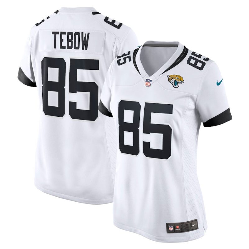 tim tebow 85 jacksonville jaguars womens game jersey white