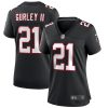 todd gurley ii 21 atlanta falcons womens throwback game jersey black