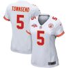 tommy townsend 5 kansas city chiefs super bowl lvii champions 3 stars women game jersey white