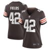 tony fields ii 42 cleveland browns womens team game player jersey brown