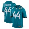 travon walker 44 jacksonville jaguars youth game jersey teal