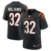 trayveon williams 32 cincinnati bengals mens game jersey black