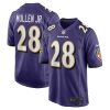 trayvon mullen jr 28 baltimore ravens men team game jersey purple