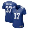 tre hawkins 37 new york giants women team game jersey royal