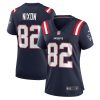 tre nixon 82 new england patriots women game jersey navy