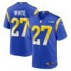 tredavious white 27 los angeles rams team game men jersey royal