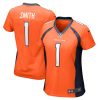 tremon smith 1 denver broncos womens team game jersey orange