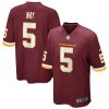 tress way 5 washington commanders football team men game jersey burgundy