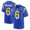 trevius hodges tomlinson 6 los angeles rams game men jersey royal