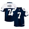 trevon diggs 7 dallas cowboys alternate game youth jersey navy