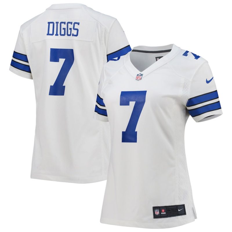 trevon diggs 7 dallas cowboys women game jersey white