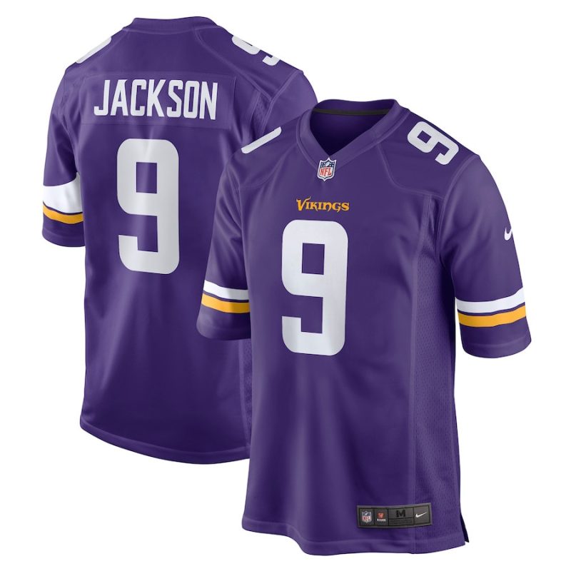 trishton jackson 9 minnesota vikings men game jersey purple