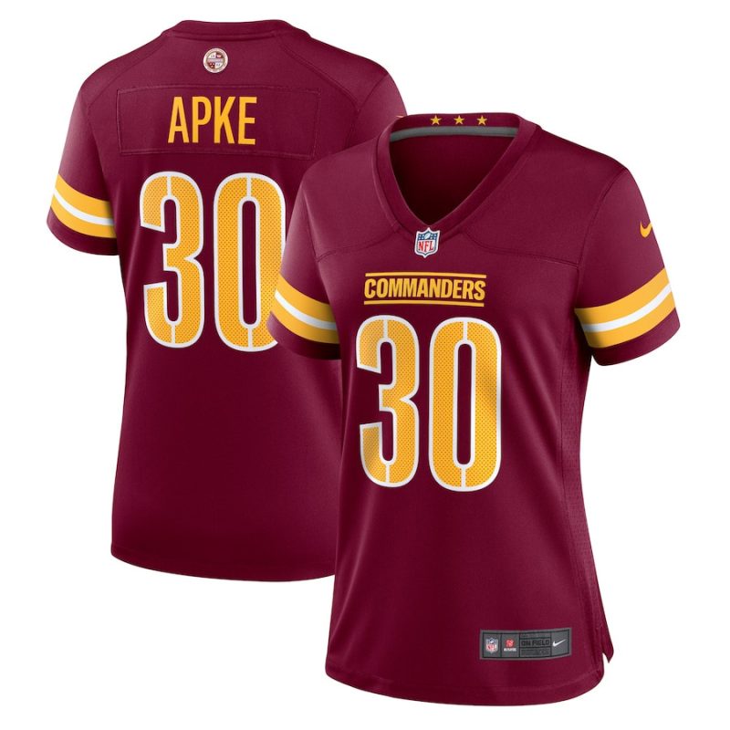 troy apke 30 washington commanders women game jersey burgundy