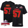 truman jones 57 kansas city chiefs super bowl lviii champions 4 stars patch fashion game youth jersey carbon black