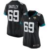 tyler shatley 69 jacksonville jaguars womens game jersey black