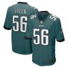 tyler steen 56 philadelphia eagles team game jersey midnight green