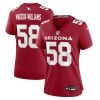 tyreek maddox williams 58 arizona cardinals women game jersey cardinal