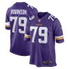 tyrese robinson 79 minnesota vikings men team game jersey purple