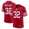 tyrion davis price 32 san francisco 49ers nfc champions patch game men jersey scarlet