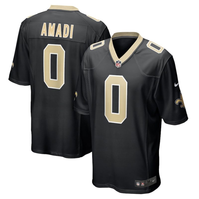 ugo amadi 0 new orleans saints mens game jersey black