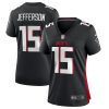 van jefferson 15 atlanta falcons women game jersey black