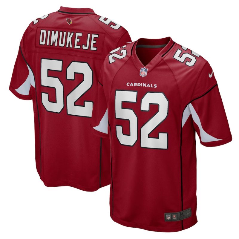 victor dimukeje 52 arizona cardinals men game jersey cardinal