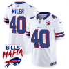 von miller 40 buffalo bills bills mafia patch game men jersey white