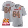 wanya morris 64 kansas city chiefs super bowl lviii champions 4x atmosphere fashion game men jersey gray