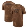 washington commanders 2023 salute to service sideline men t shirt brown