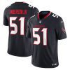 will anderson jr 51 houston texans vapor f u s e limited jersey men navy