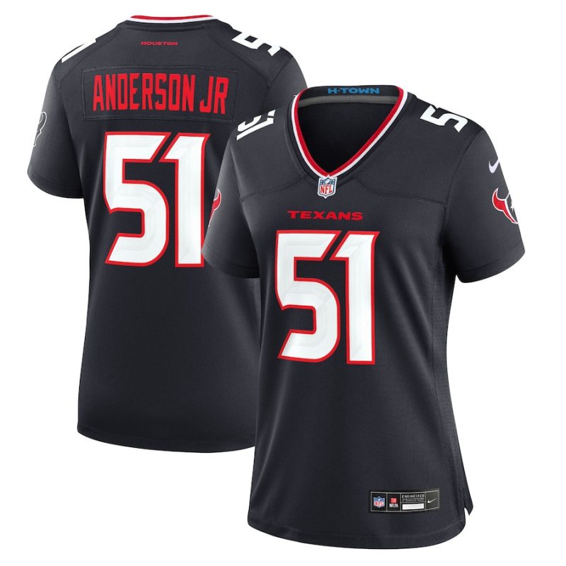 will anderson jr 51 houston texans women game jersey navy