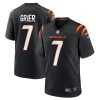 will grier 7 cincinnati bengals mens team game jersey black