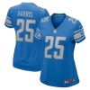 will harris 25 detroit lions women game jersey blue