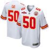 willie gay 50 kansas city chiefs afc champions patch game men jersey white