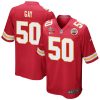 willie gay 50 kansas city chiefs super bowl lvii champions 3 stars men game jersey red