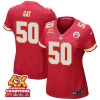 willie gay 50 kansas city chiefs super bowl lviii champions 4x game women jersey red