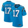 xavier legette 17 carolina panthers alternate game men jersey blue