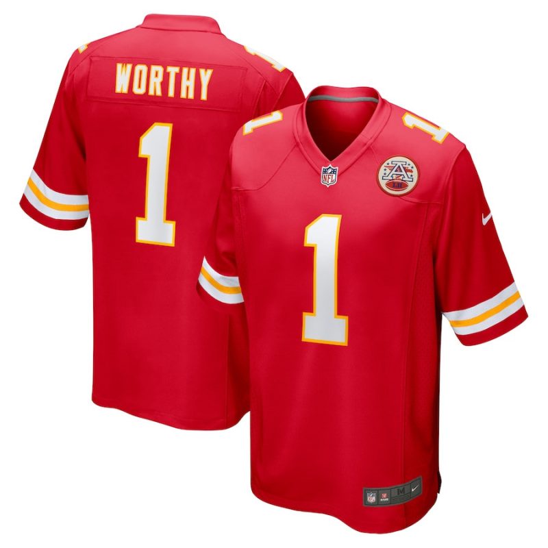 xavier worthy kansas city chiefs 2024 nfl draft first round pick player game jersey men