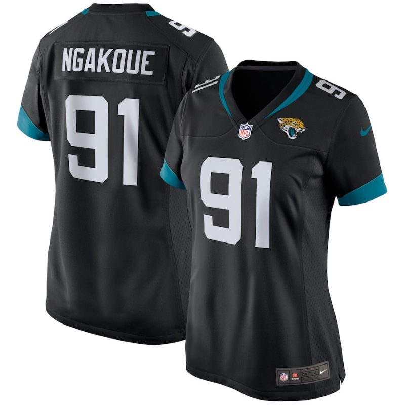 yannick ngakoue 91 jacksonville jaguars womens game jersey black