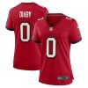 yaya diaby 0 tampa bay buccaneers women game jersey red