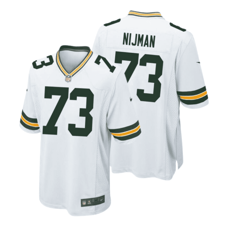 yosh nijman 73 green bay packers men away game jersey white