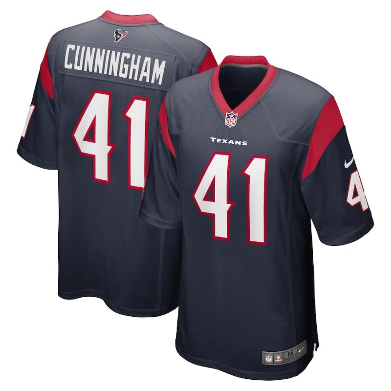 zach cunningham 41 houston texans mens game jersey navy