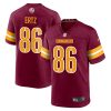 zach ertz 86 washington commanders game men jersey burgundy