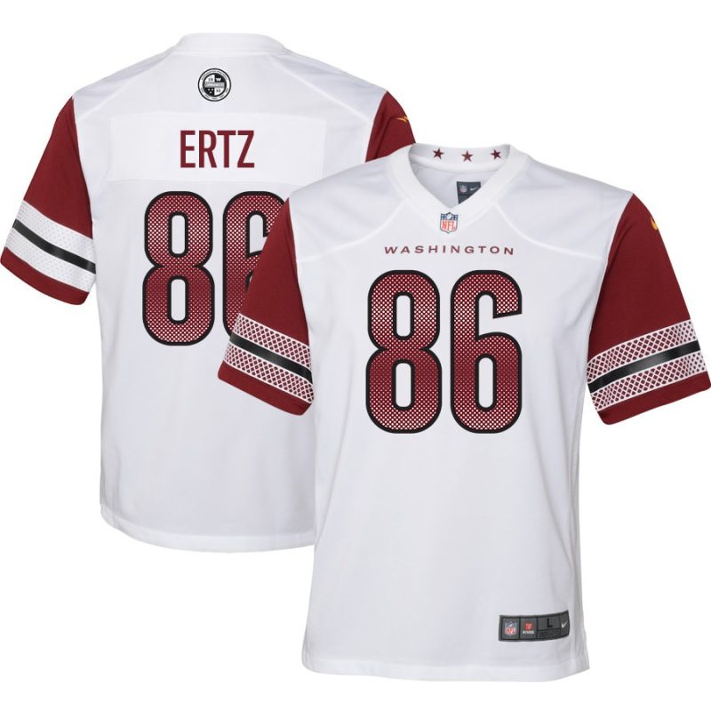 zach ertz 86 washington commanders game youth jersey white