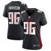 zach harrison 96 atlanta falcons game women jersey black