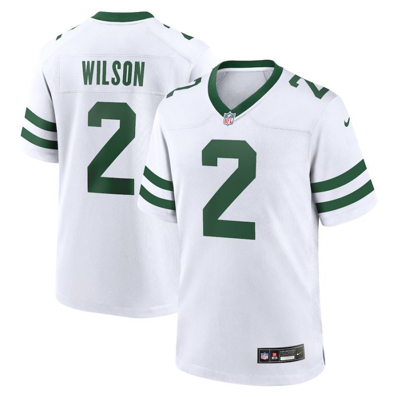 zach wilson 2 new york jets game jersey men legacy white