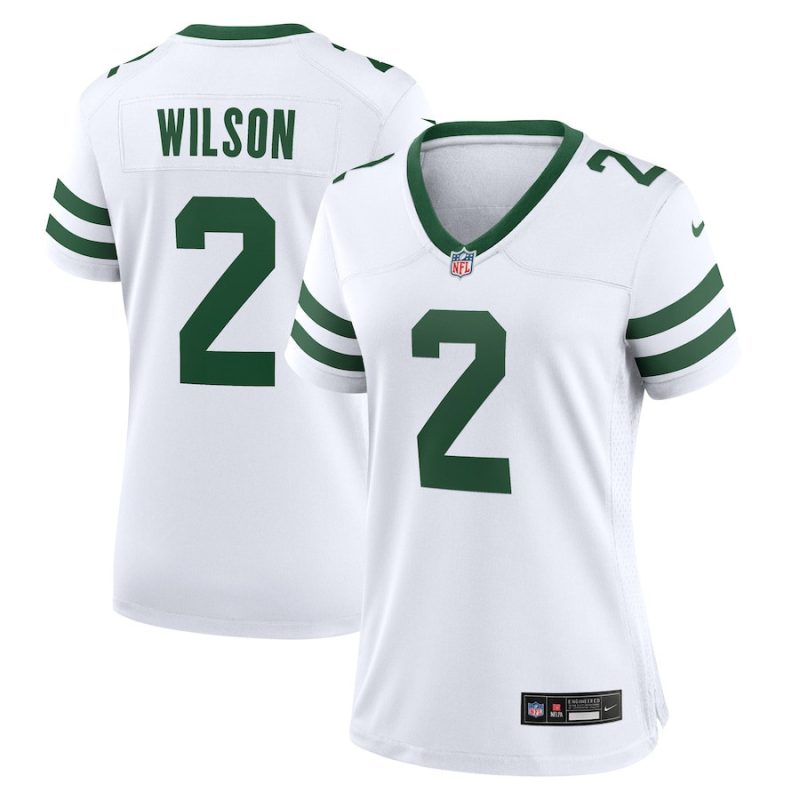 zach wilson 2 new york jets game jersey women white