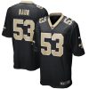 zack baun 53 new orleans saints mens game jersey black