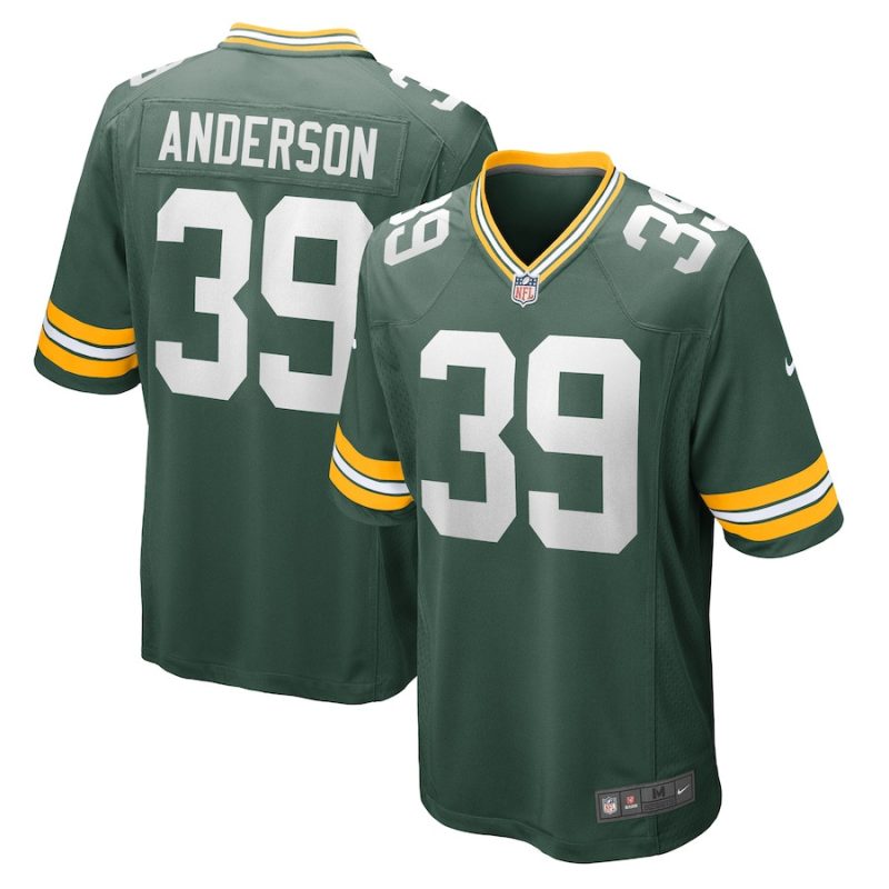 zayne anderson 39 green bay packers men team game jersey green